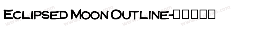 Eclipsed Moon Outline字体转换